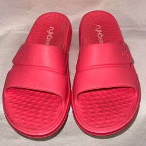 Ryka Restore Re-Zorb Lite Recovery Slide Sandals - Pink Size 7
